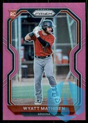 2021 Panini Prizm Pink Prizm Wyatt Mathisen #84